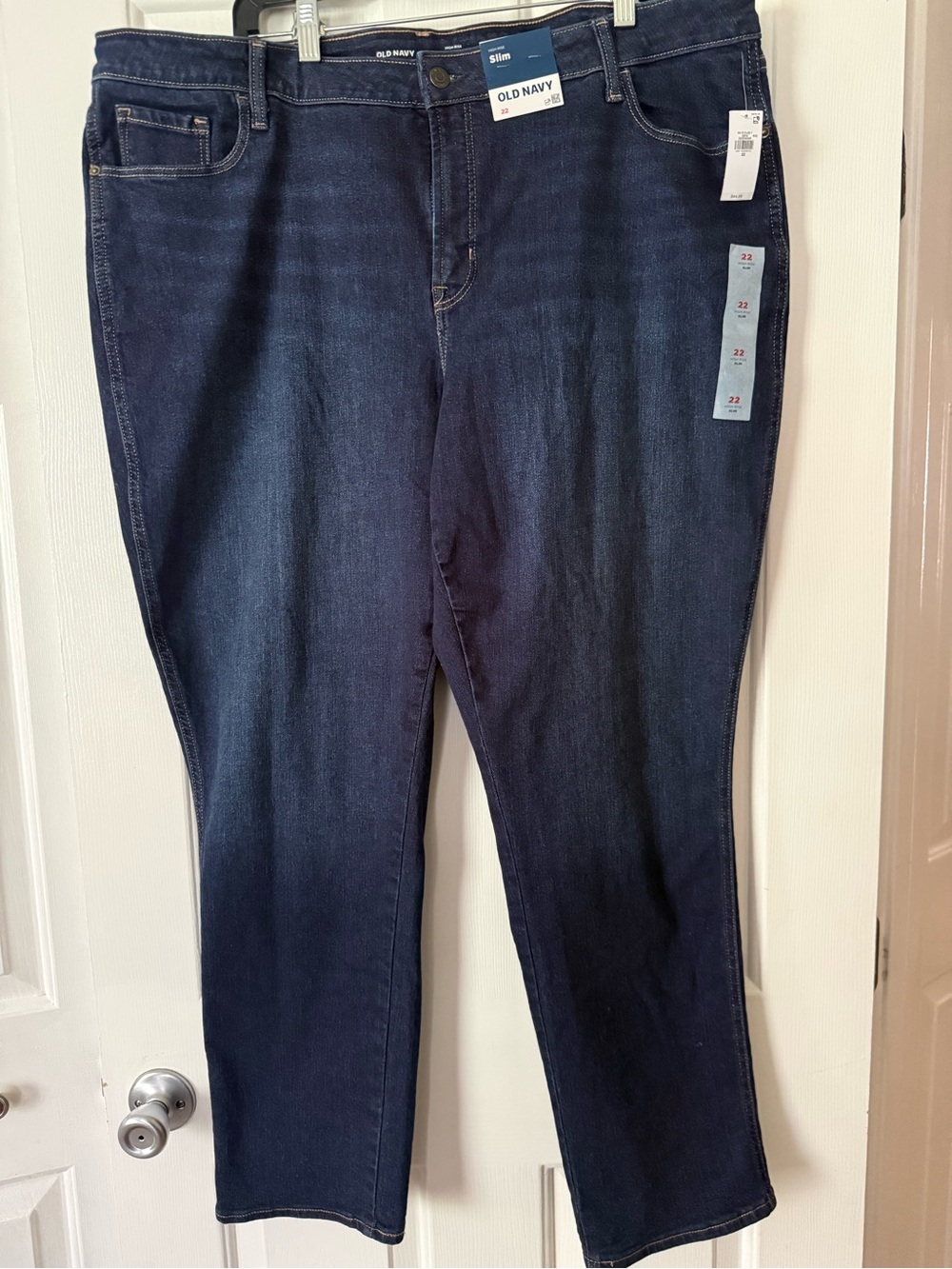 Old Navy Women's Dark Wash Stretch Jeans - Dark Blue 22w